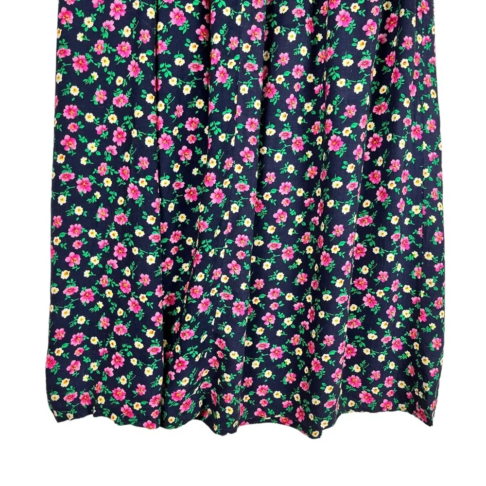 Appleseeds Vintage Floral Skirt with Pockets